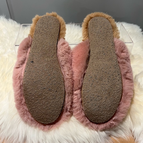 Women's Fluffy Pink Madewell Slippers Size 8 - Picture 3 of 6